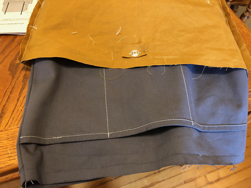 Inserting the lining